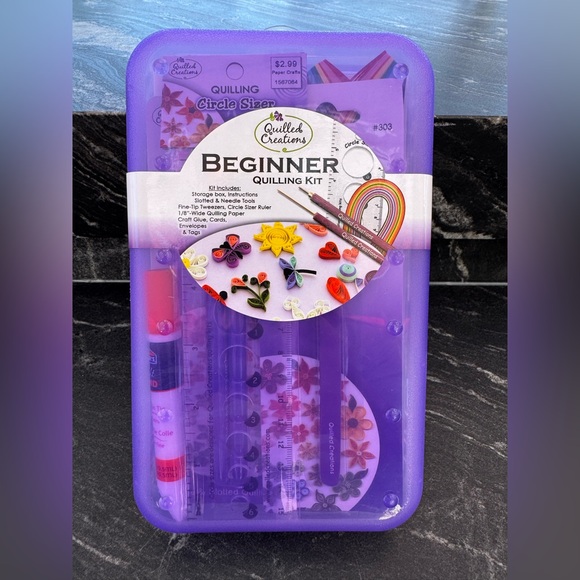 Quilled Creation Other - Purple Beginner Arts & Crafts Office Kit